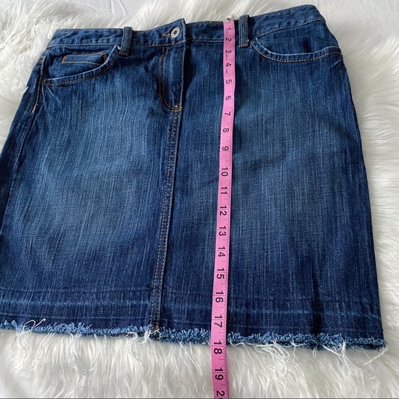 LOFT • Raw Hem Jean Skirt - Picture 2 of 6